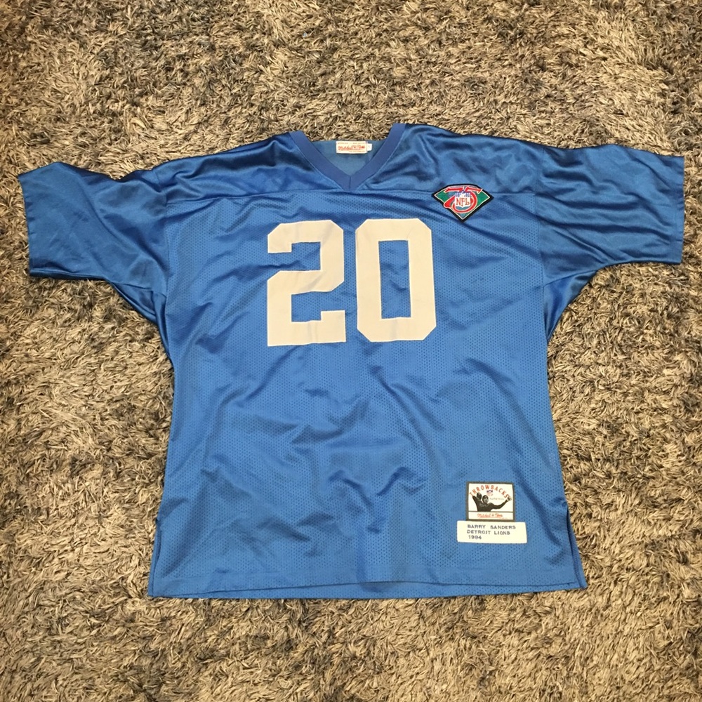Mitchell & Ness Barry Sanders throwback jersey xxl